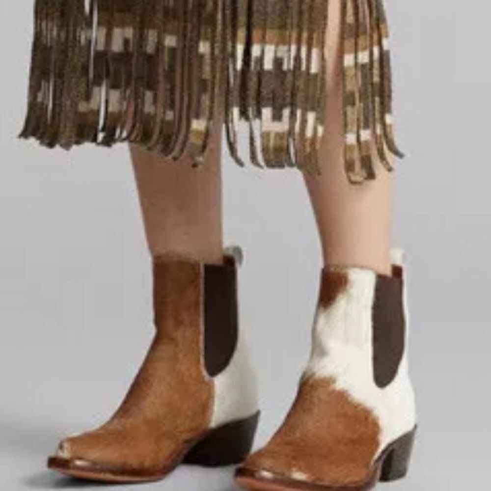Ralph Lauren RRL Double RL Southwestern Ranch Rodeo Fringed Cashmere Knit Skirt - Picture 8 of 16